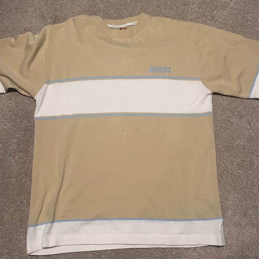 Vintage South Pole Short Sleeve Knit Sweater Y2K XL